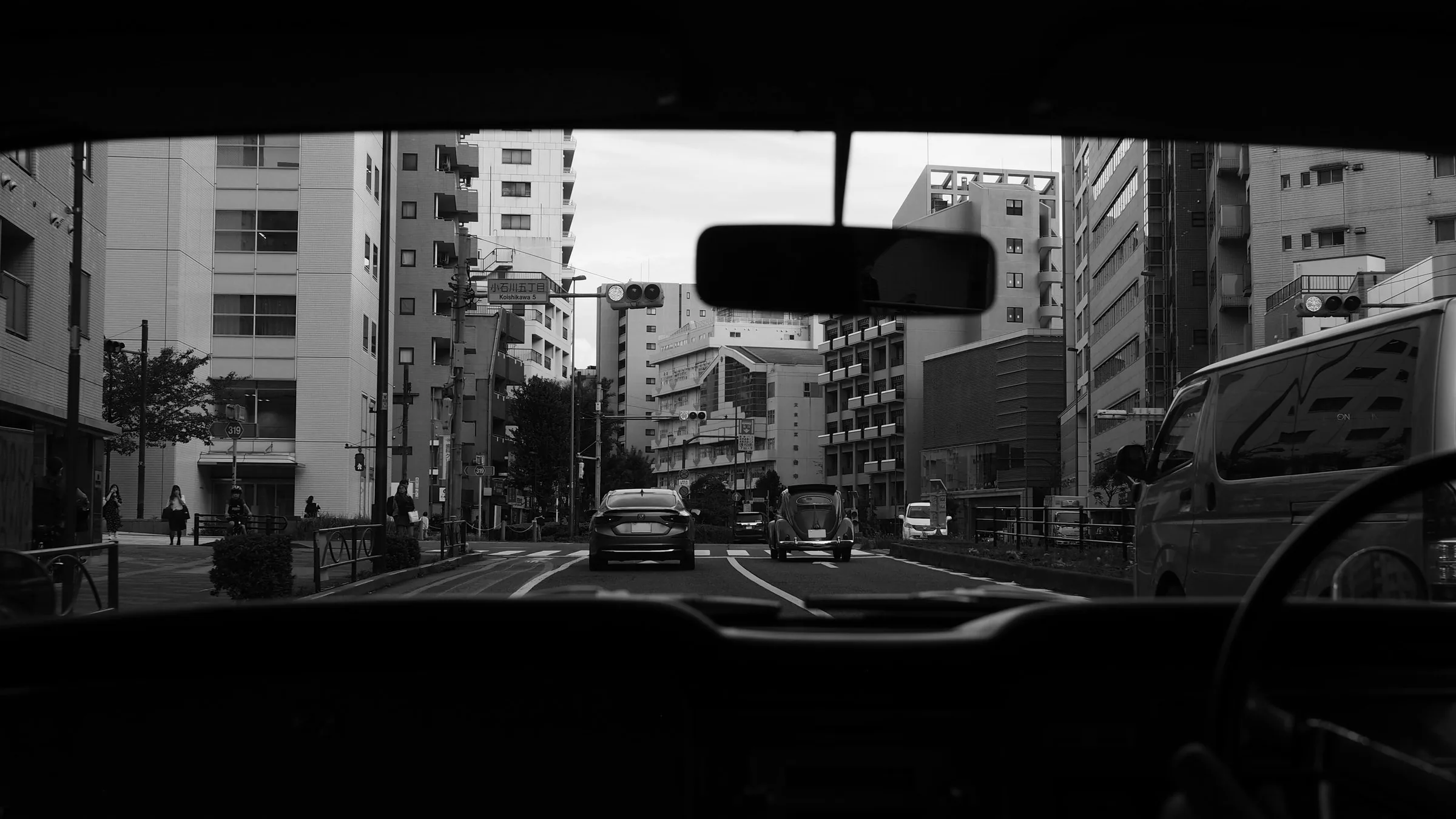 Koishikawa, Tokyo, through the Cedric’s windscreen